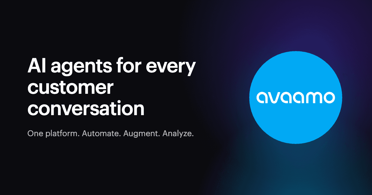 Avaamo — image from the vendor's website