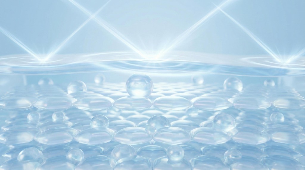 Illustration of ultrasound energy in the skin