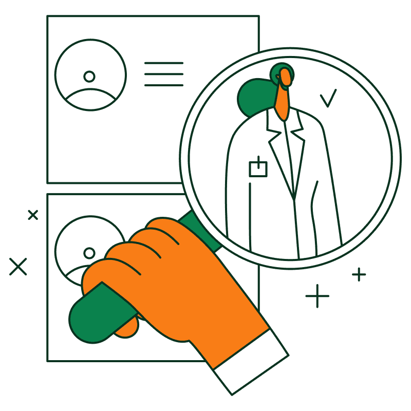 Two people working at desks in a bright, plant-filled office.