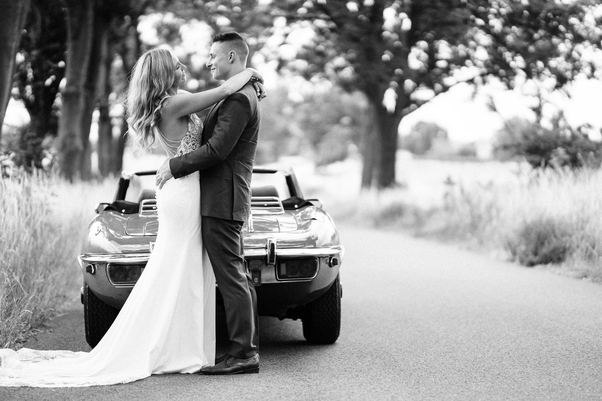 married couple beach