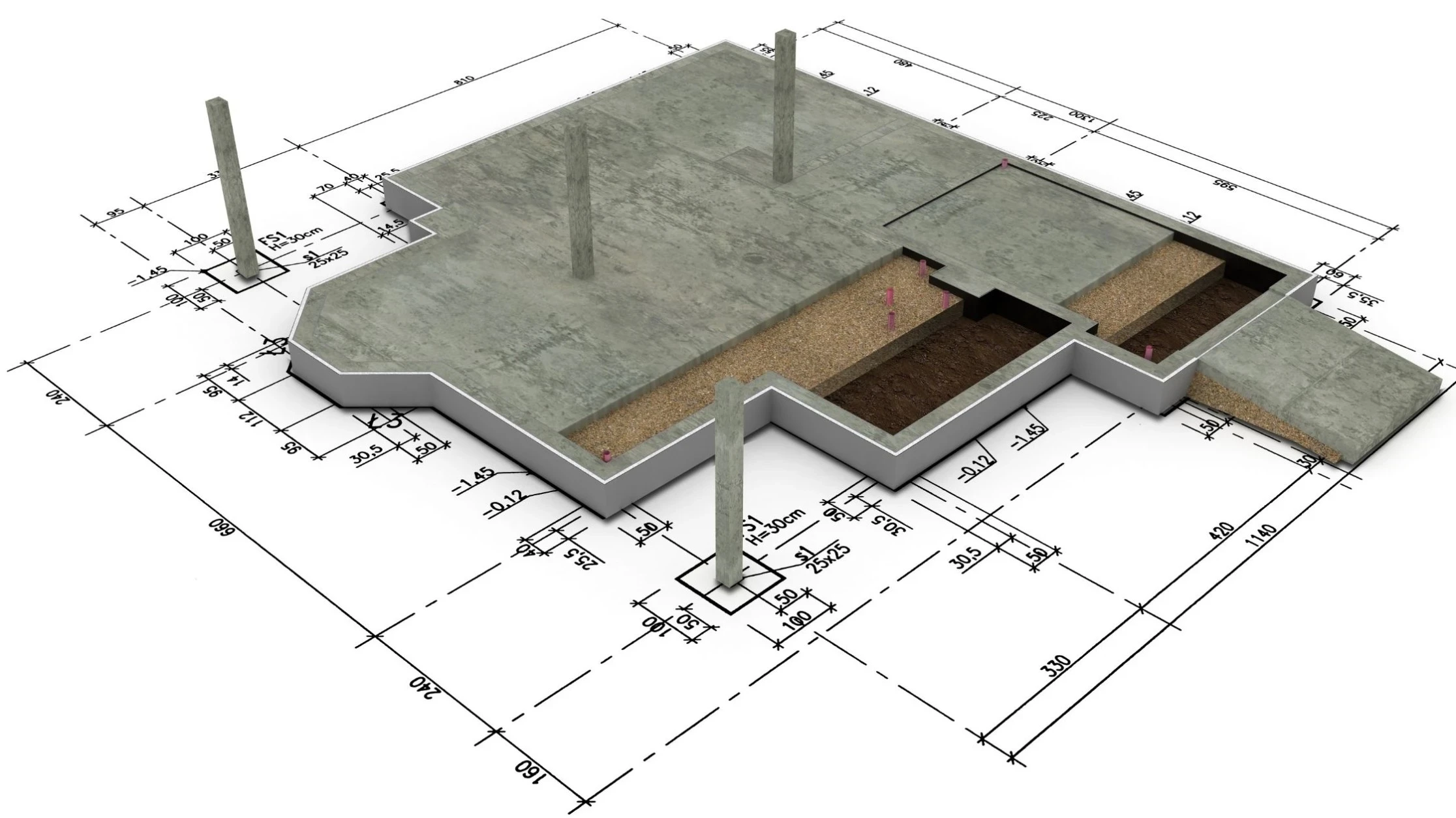 Architecture building plan, image