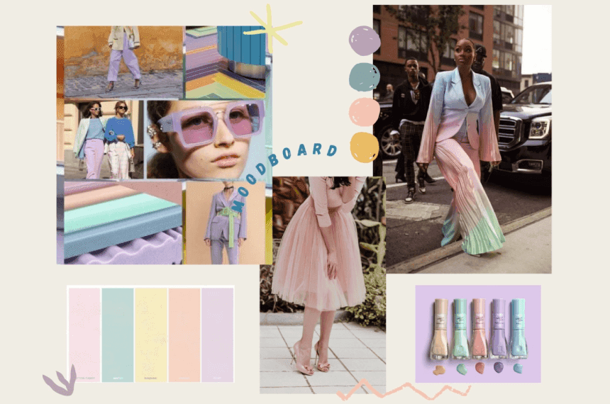 9. Fashion Textures and Colors Moodboard
