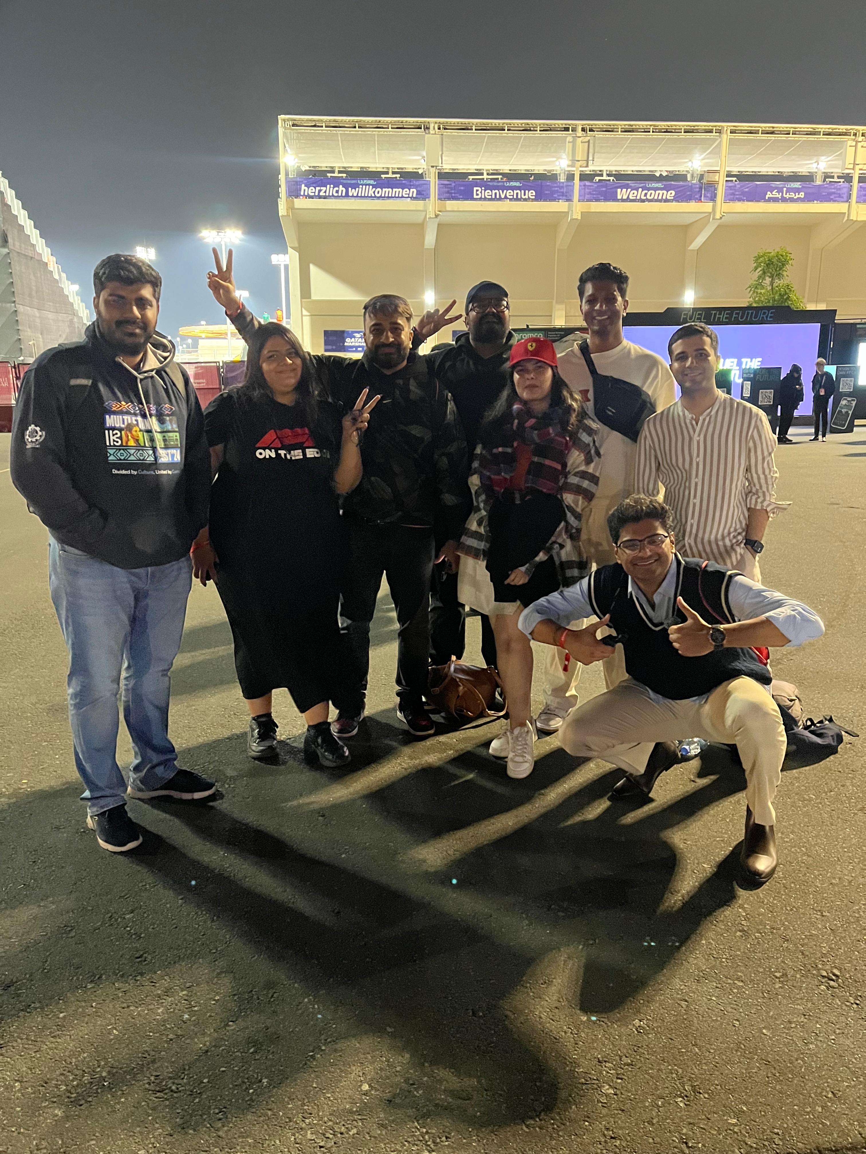 Grid Master contest winners at the Qatar GP