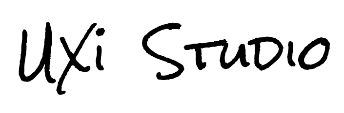 uxi studio logo.  Websites for tradies, construction workers, mechanics
