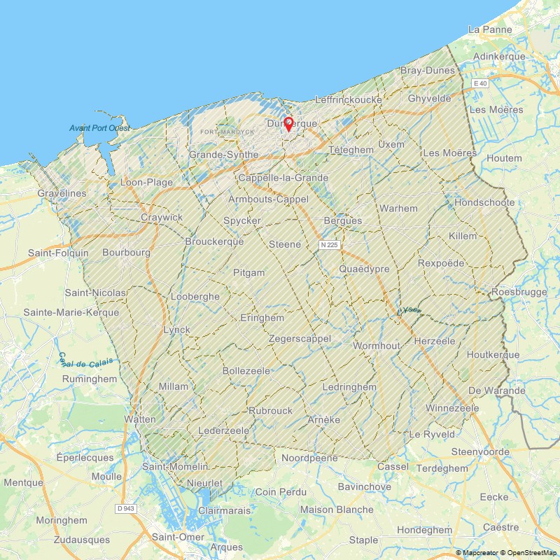 Carte zone d'intervention Serrurerie Pasteur