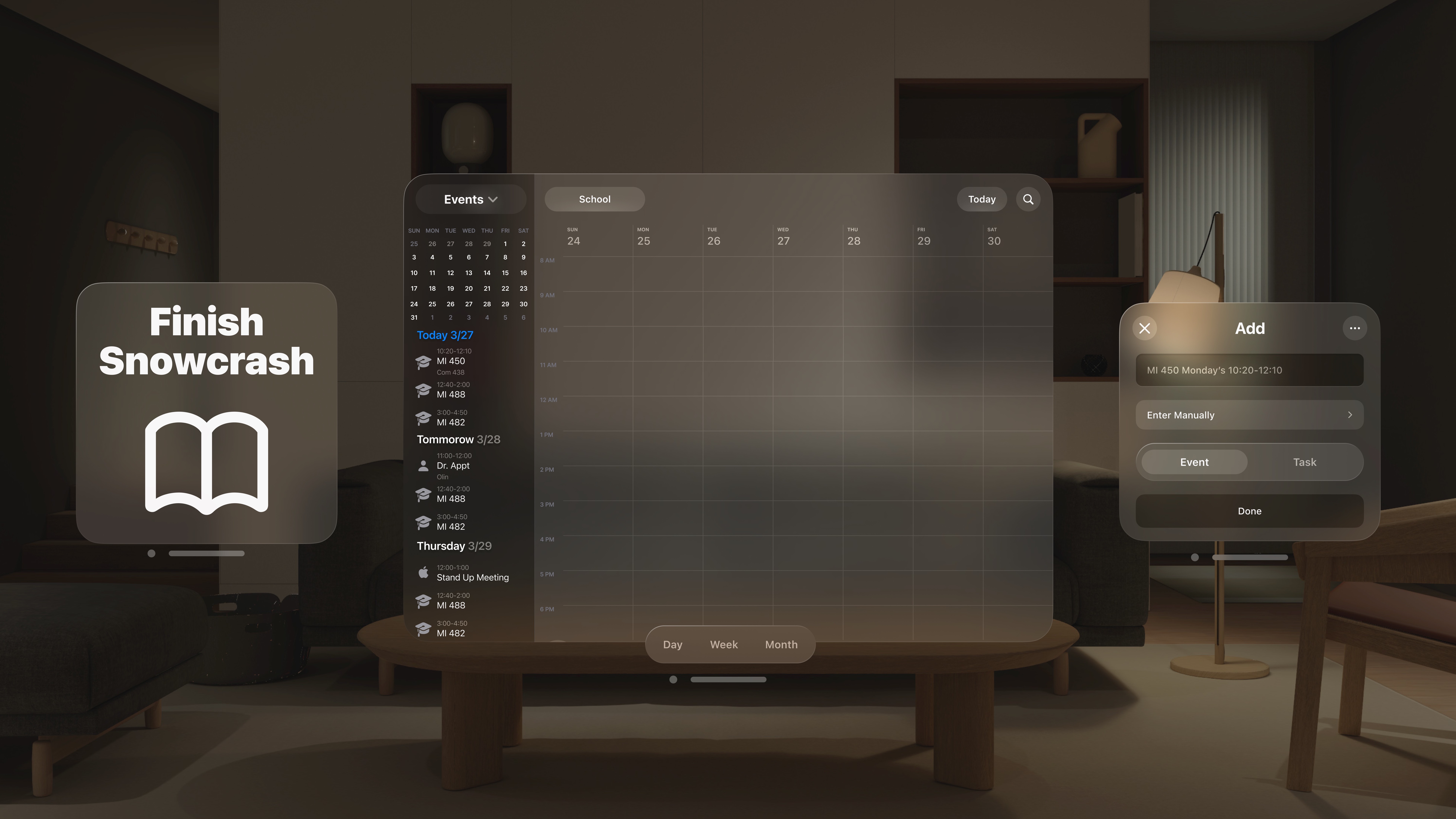 View of spatialCal App