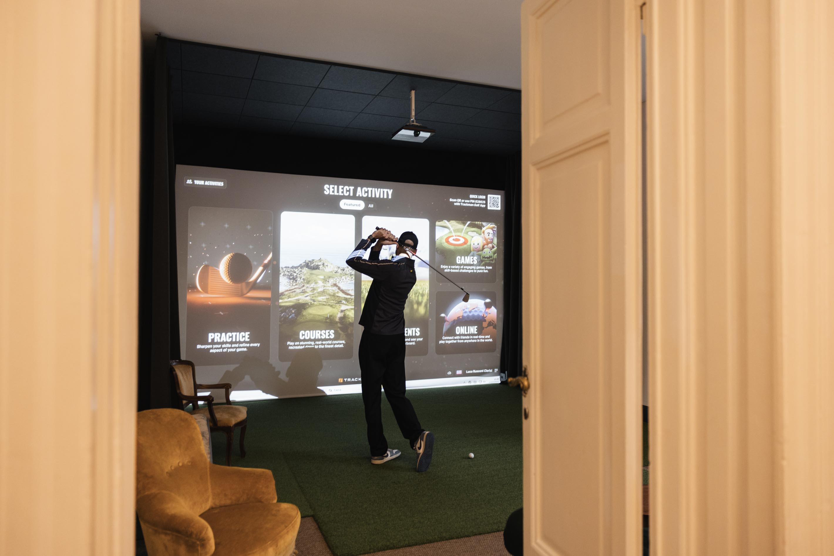 Giocatore da tee up