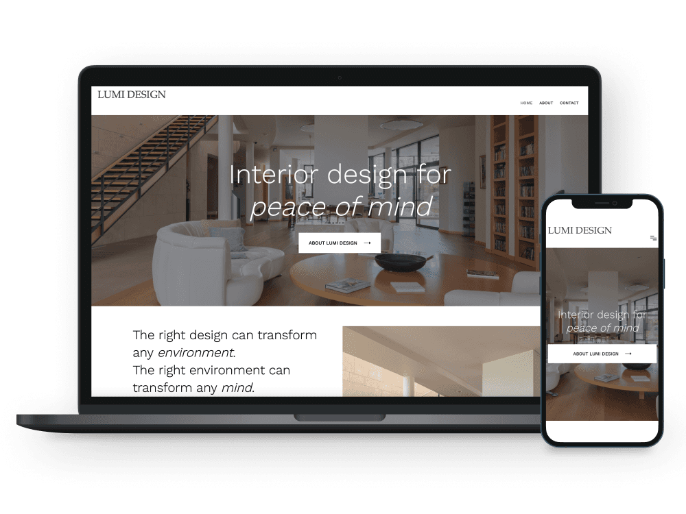 An interior design example.