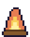 A campfire