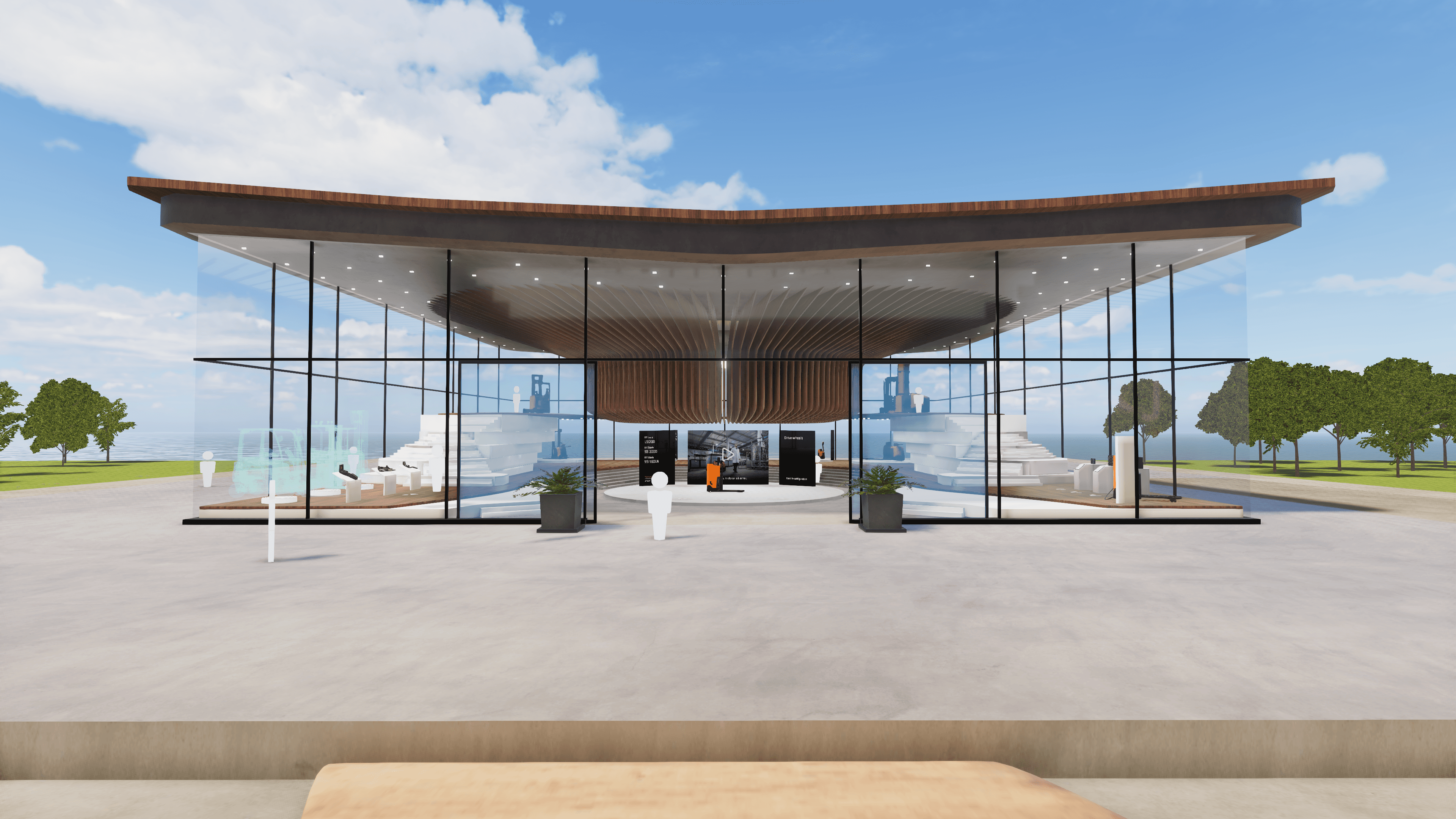 3D render of Toyota Material Handlings Virtual Showroom