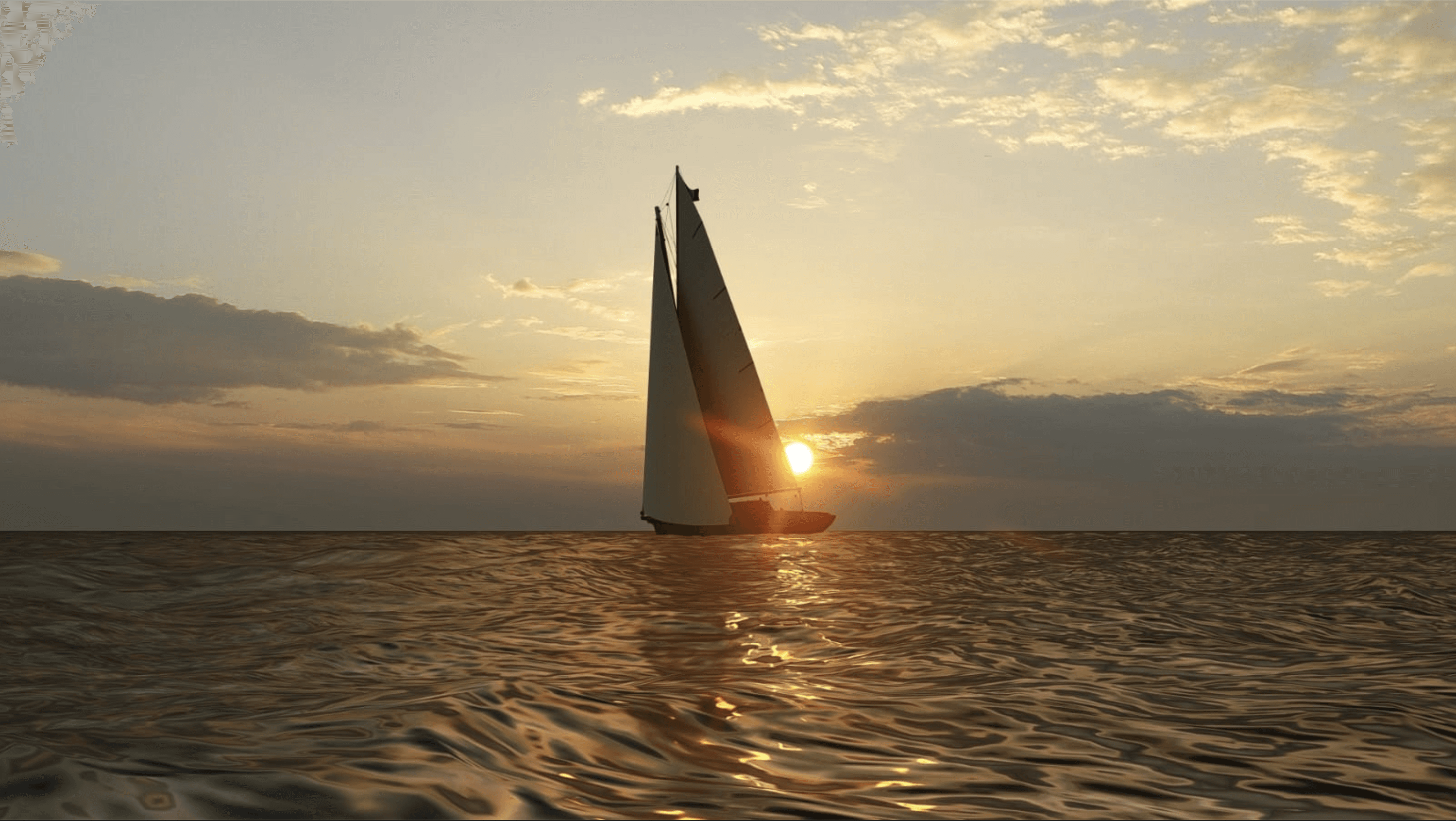 Custom racing yacht concept by Ronan Ohier, designed for speed, agility, and optimal performance in competitive sailing conditions.