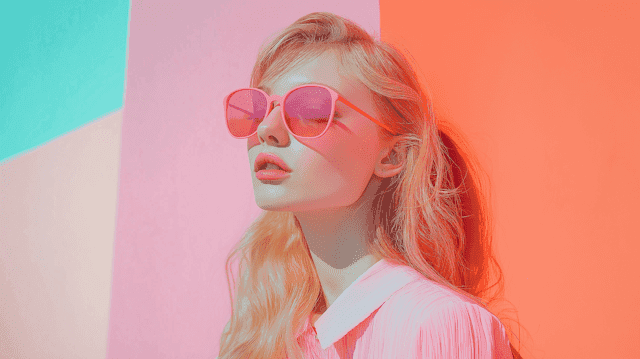 Vibrant Pastel Portrait