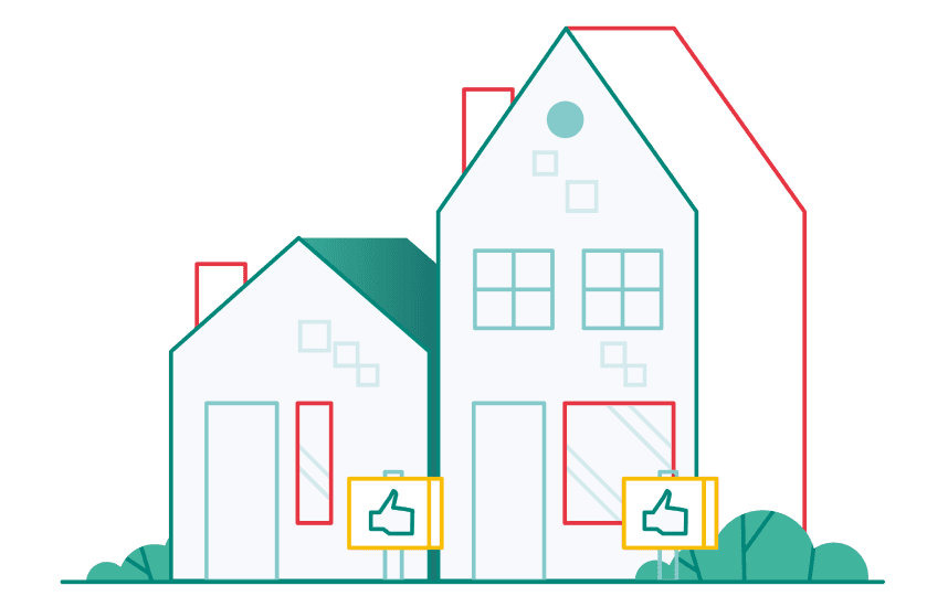 Illustratie huizen