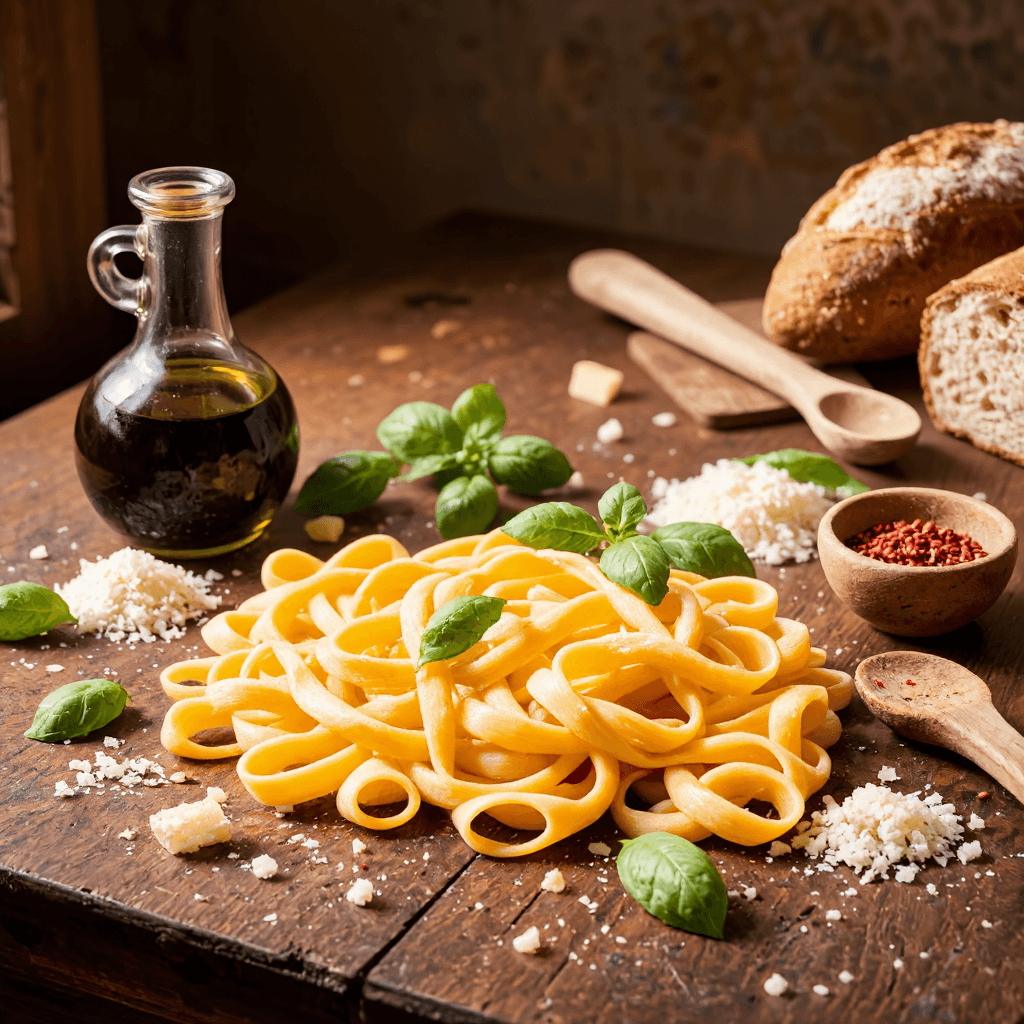 product photography of Gourmet Italian Cuisine