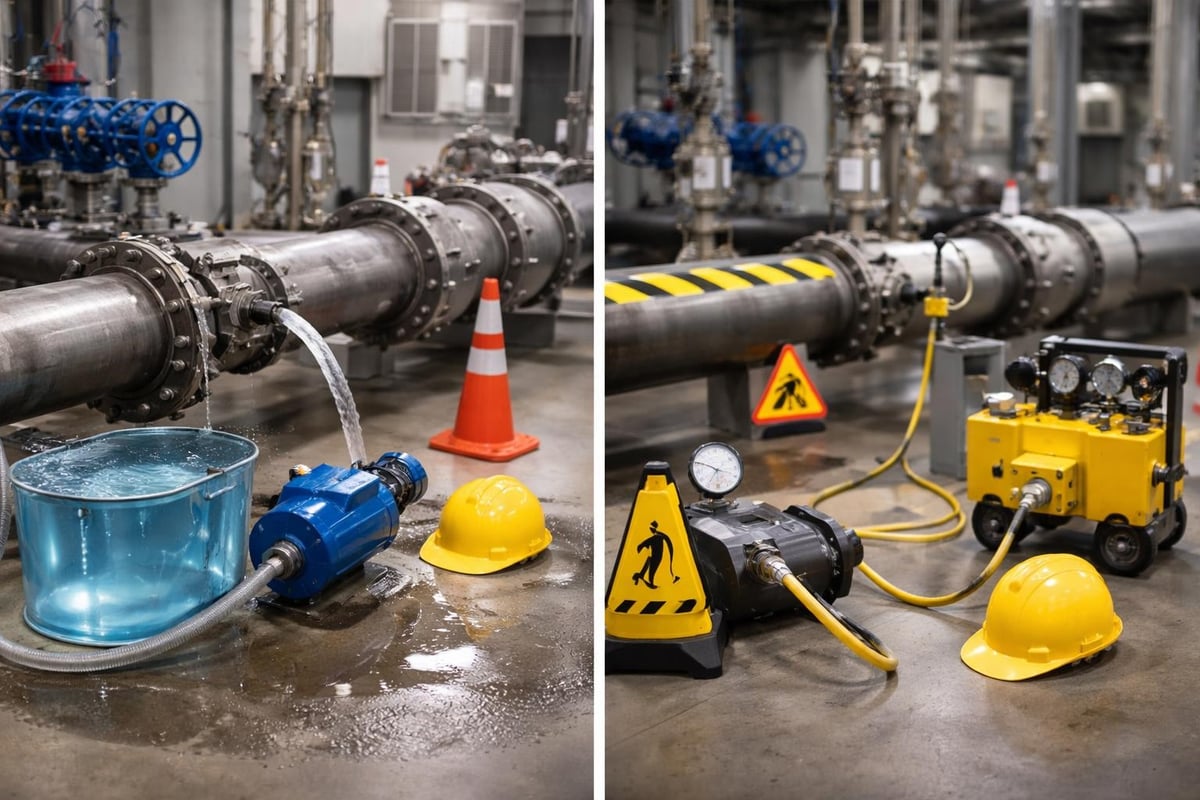 Pressure testing methods comparison