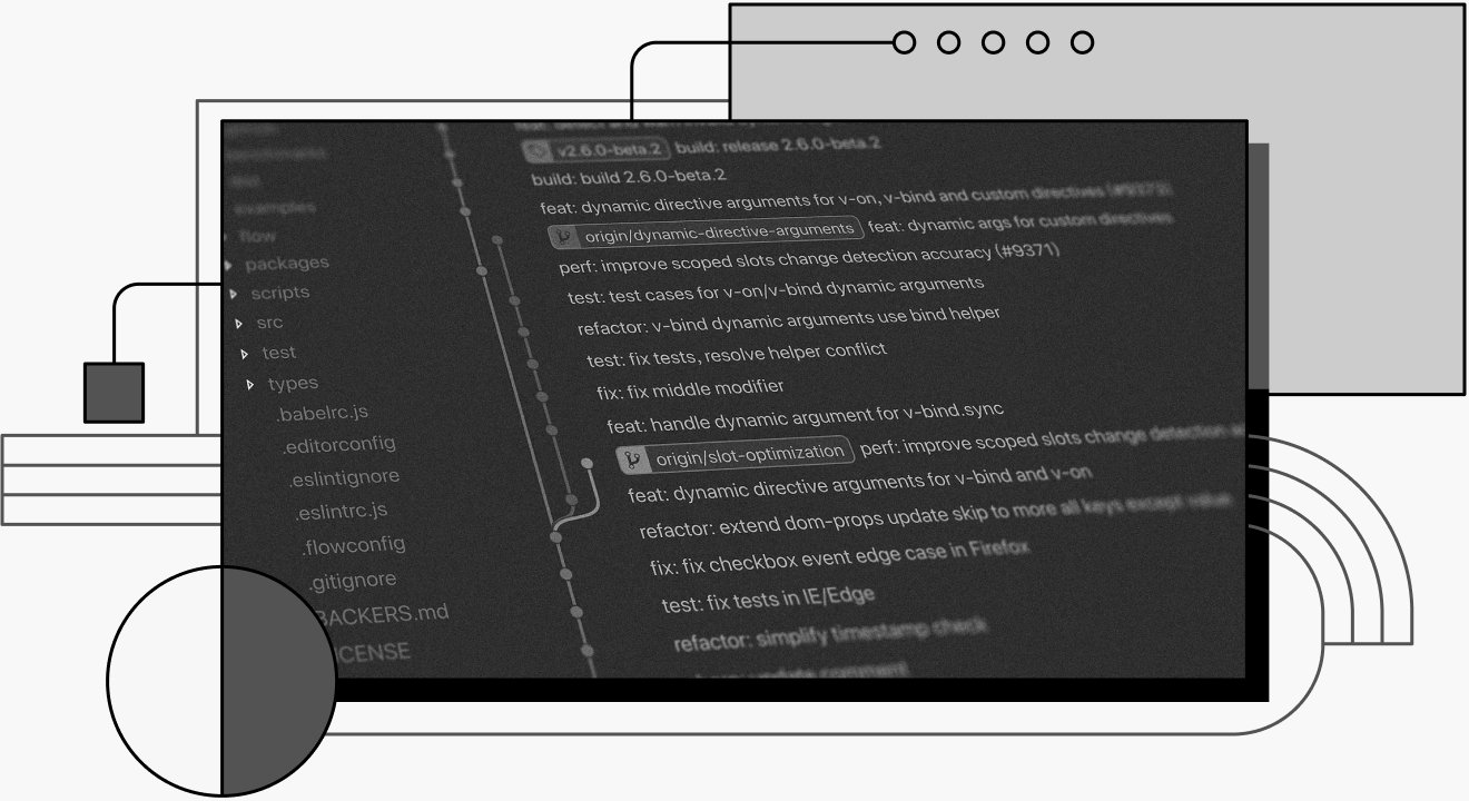 decorative cover image showing Github's Interface