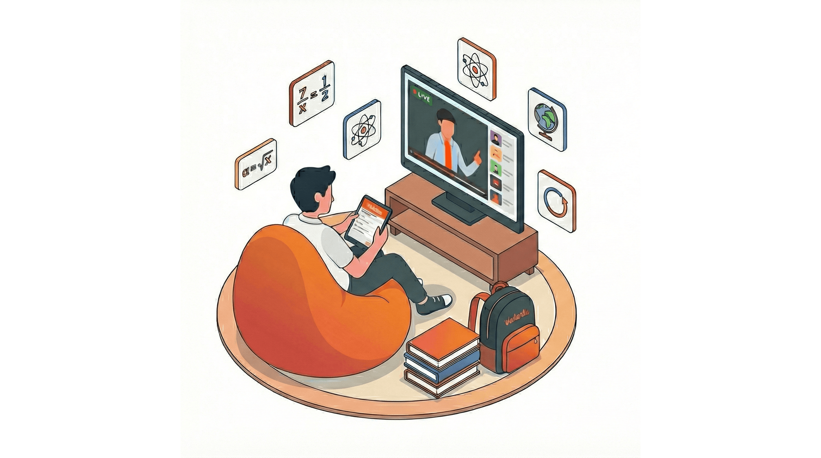 brown wooden round table with chairs