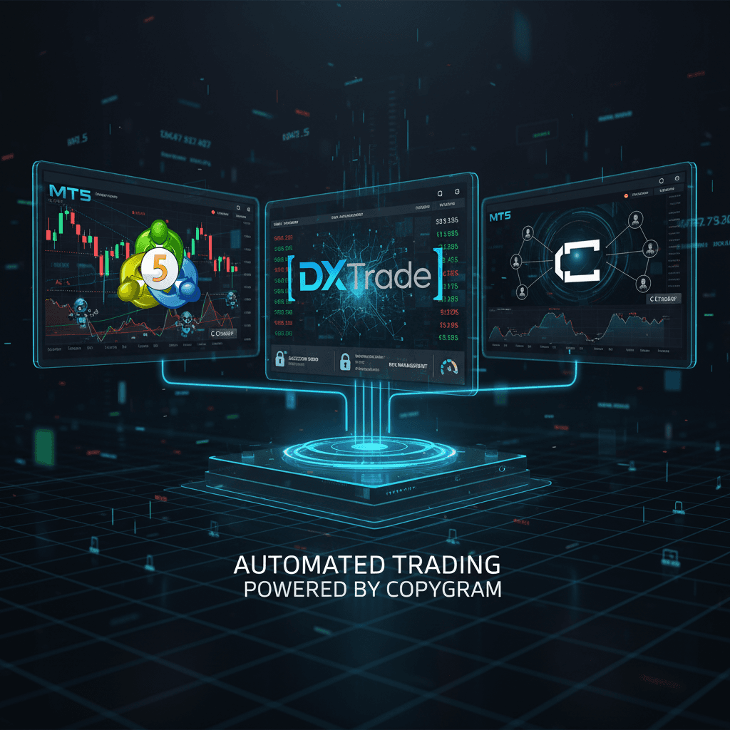 Copygram Automation on MT5, DXTrade, cTrader