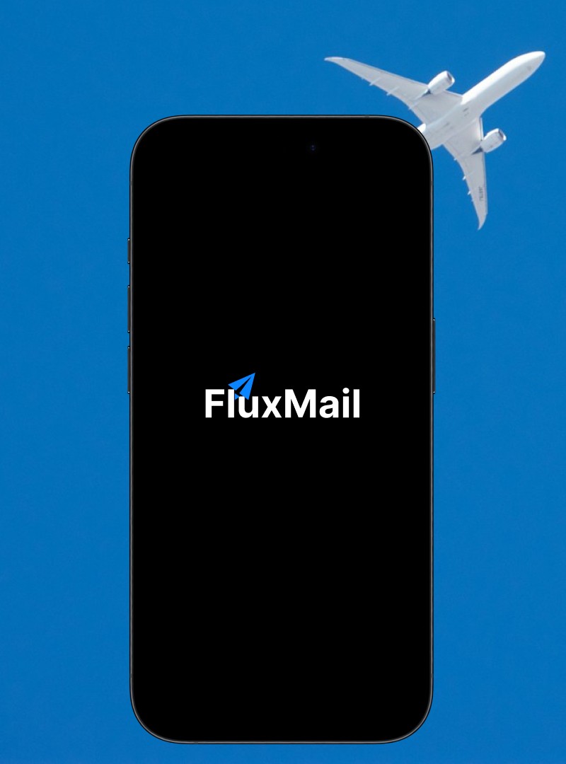 Email management software mobile app mockup