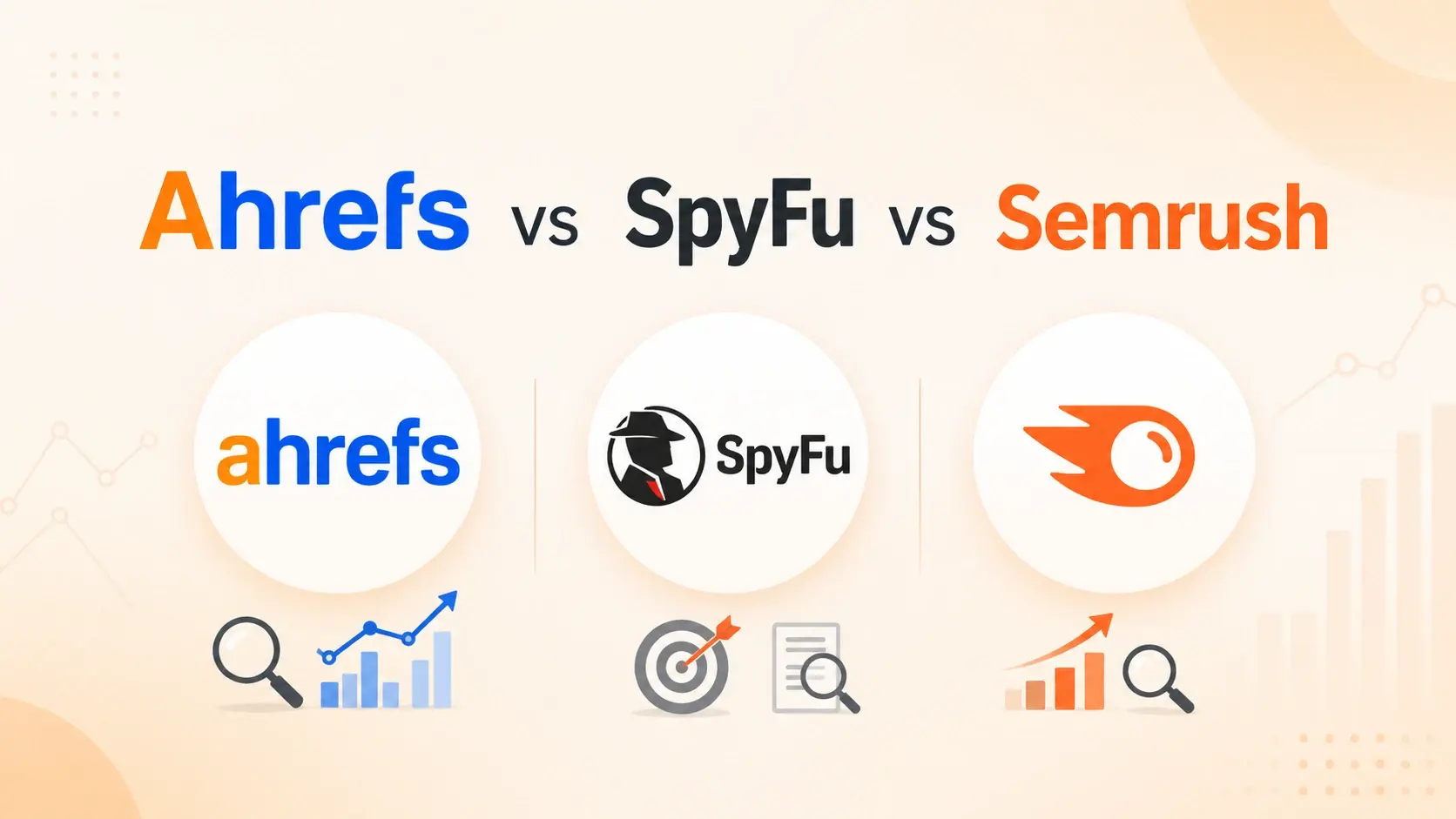 Ahrefs vs SpyFu Vs Semrush