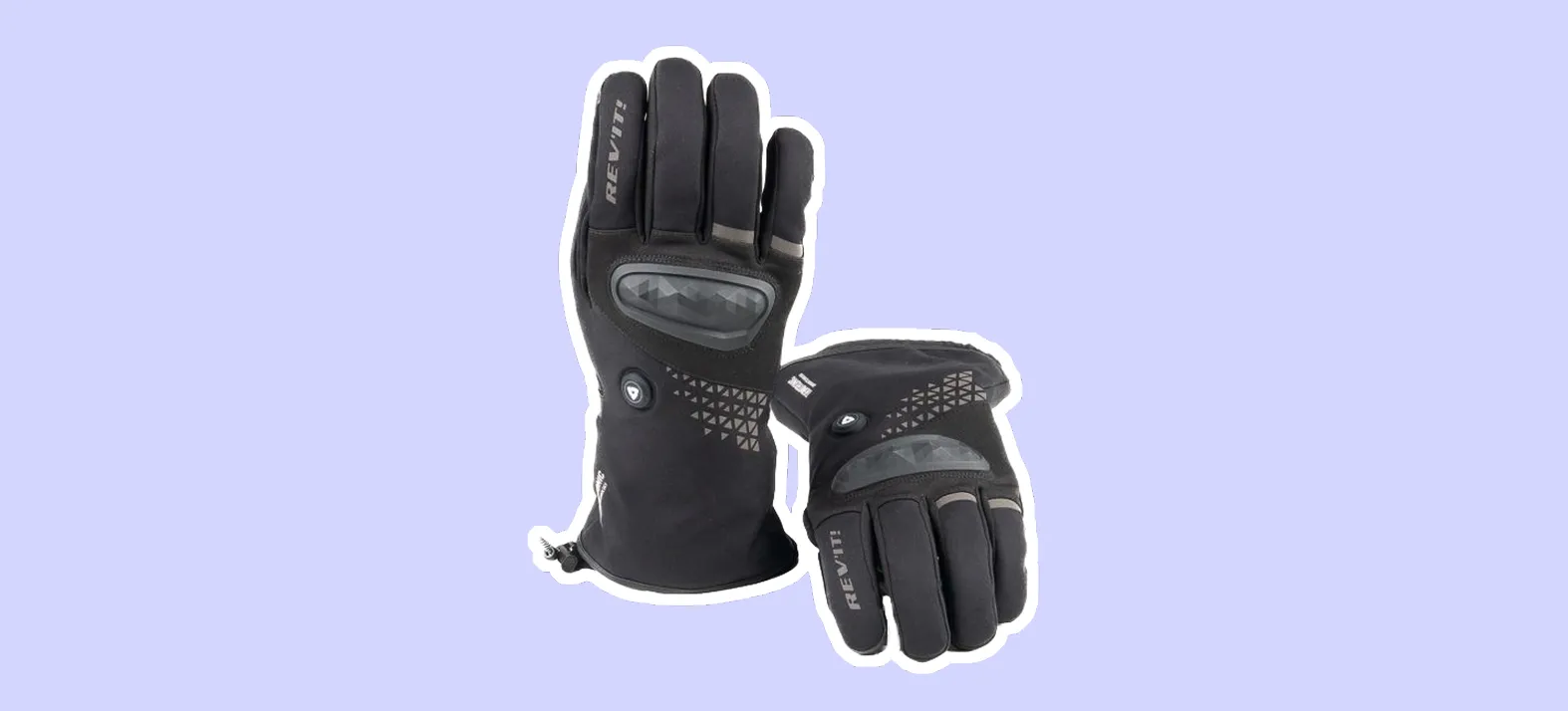 Gants moto chauffants Rev’it Phoenix H2O, étanches et isolants pour conduite hivernale.