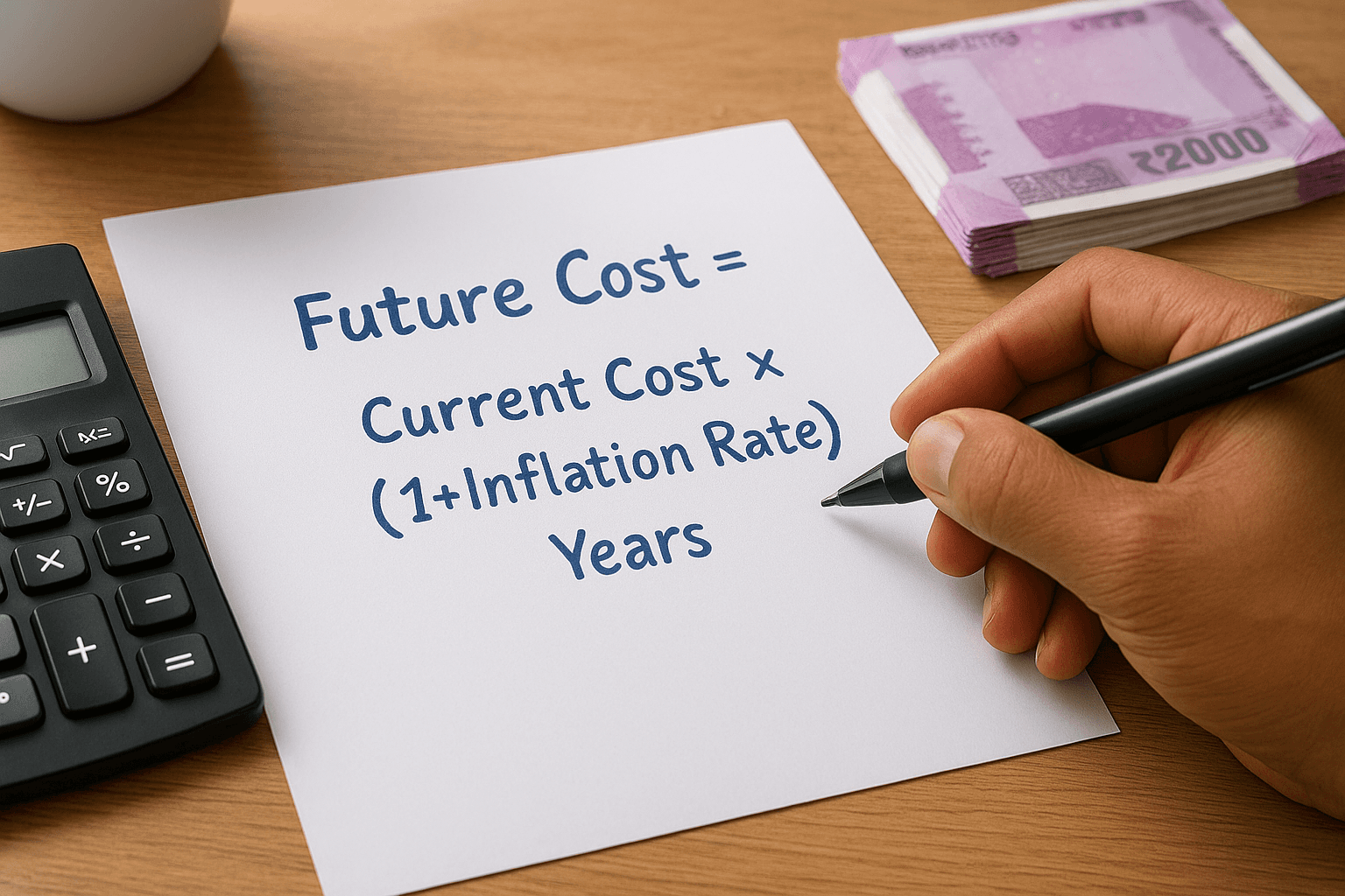 Account for inflation when you calculate the target