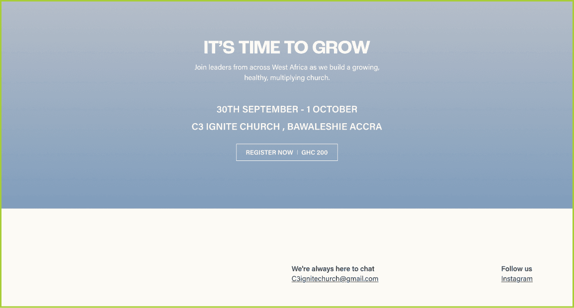C3 area conference desktop footer
