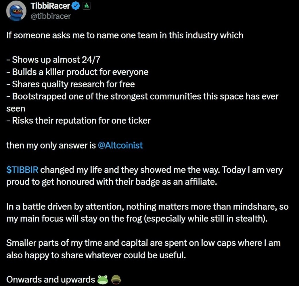 Twitter testimonial screenshot