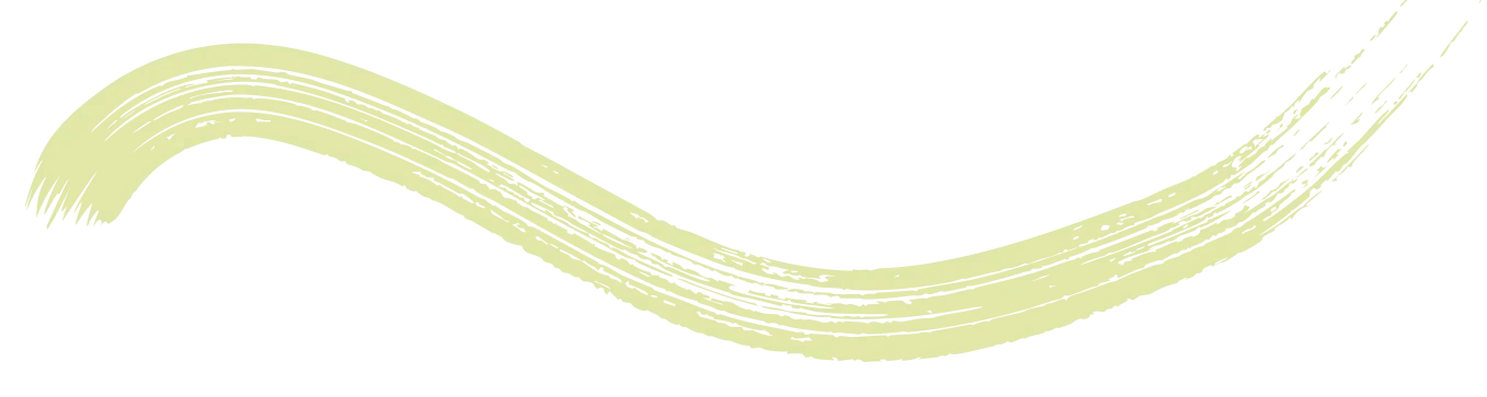 Deko Bild grüne geschwungene Linie