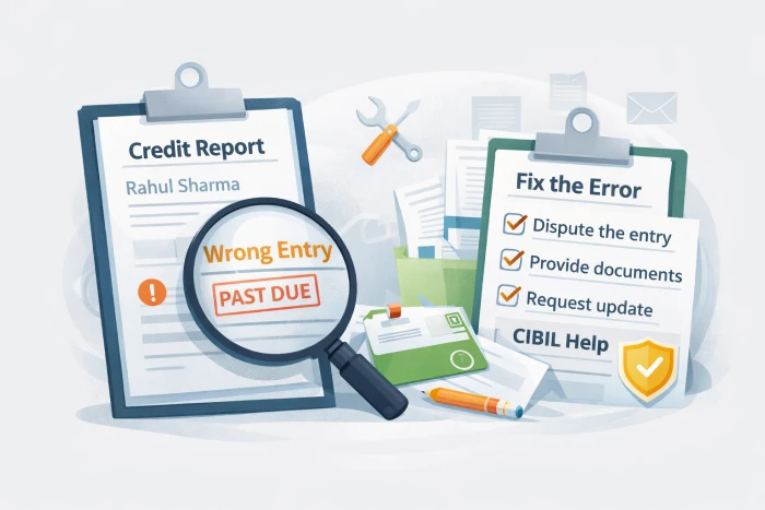 Wrong Entry in My CIBIL Report - How Can I Fix It?