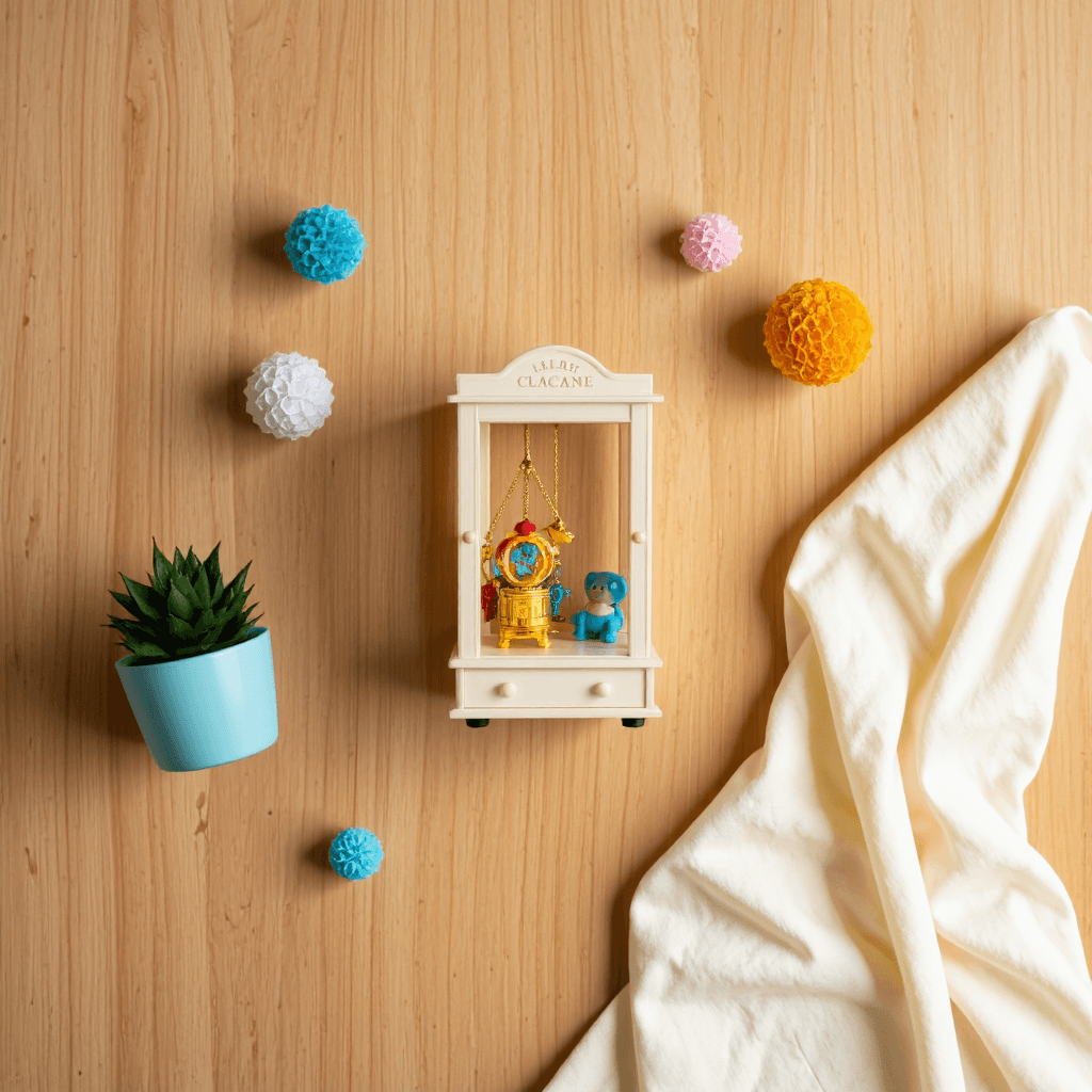 product photography of miniature claw crane machine
