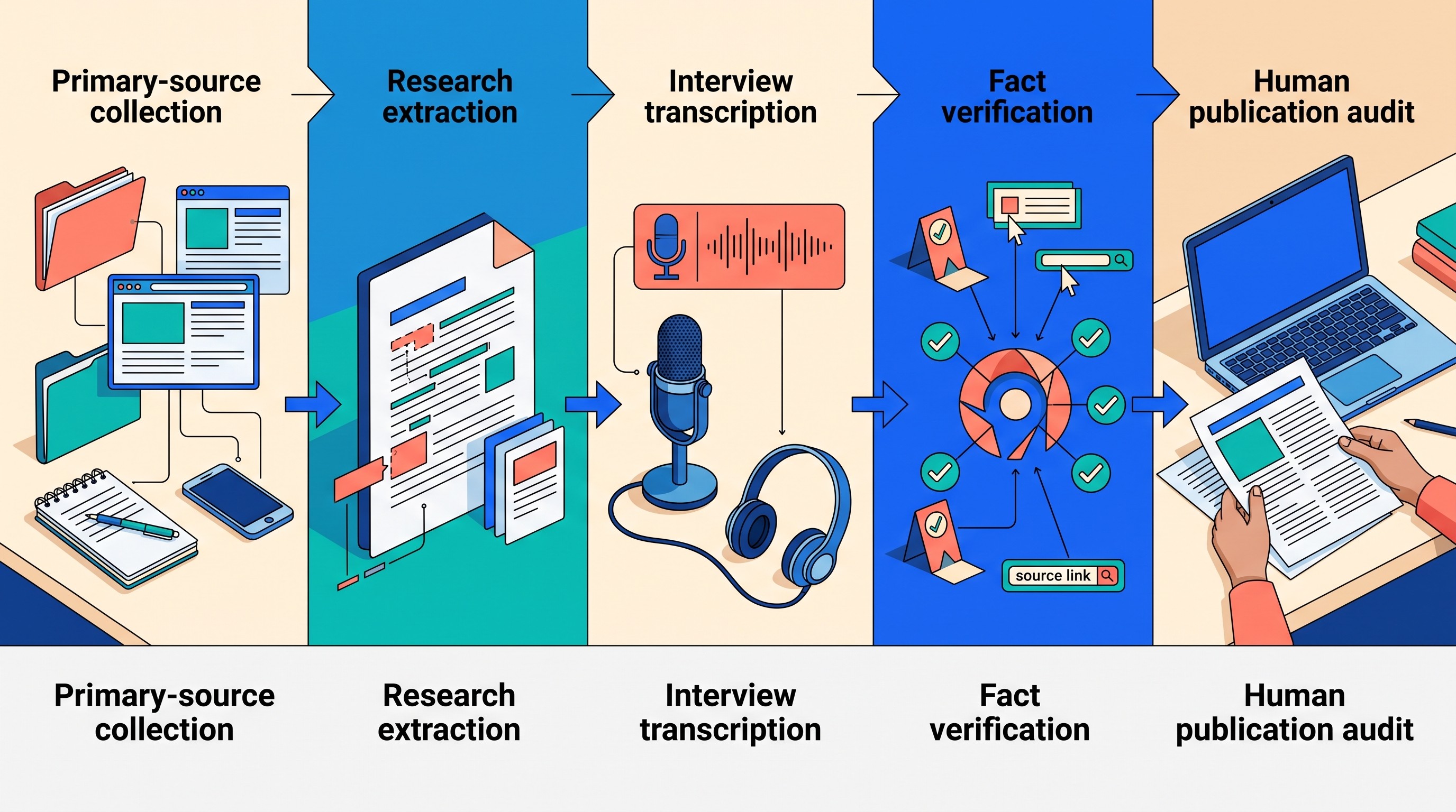 AI-assisted newsroom reporting workflow