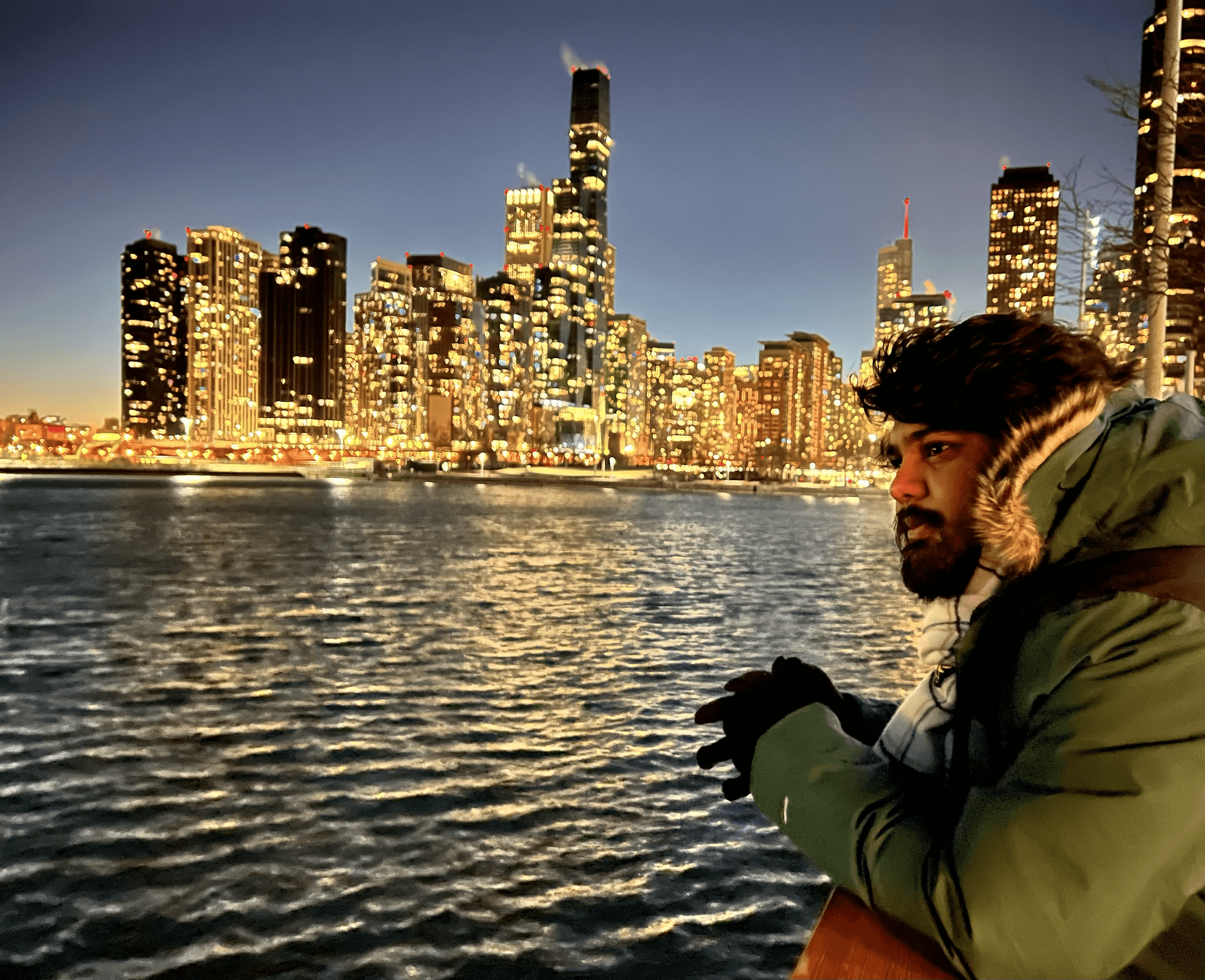 Michael Carter in a dark background