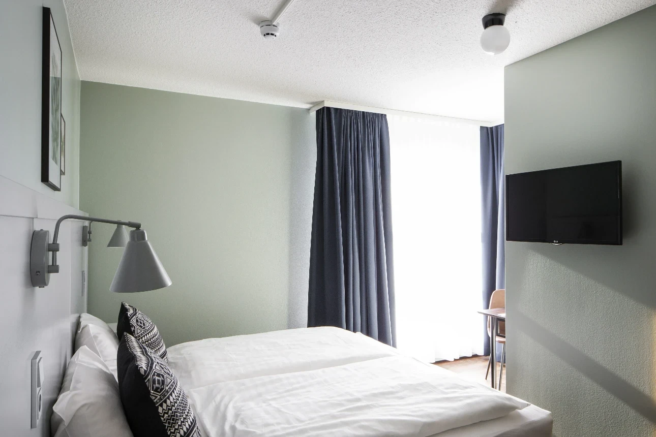 side window view of a nice and cozy room