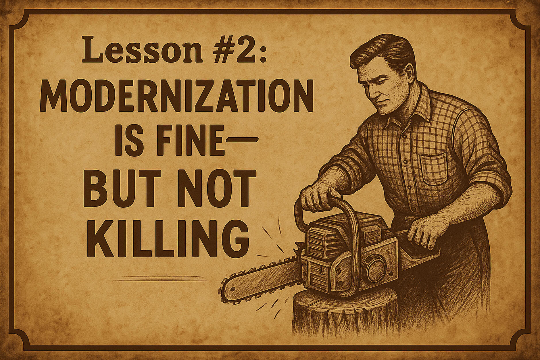 Modernization is Fine—But Not Killing