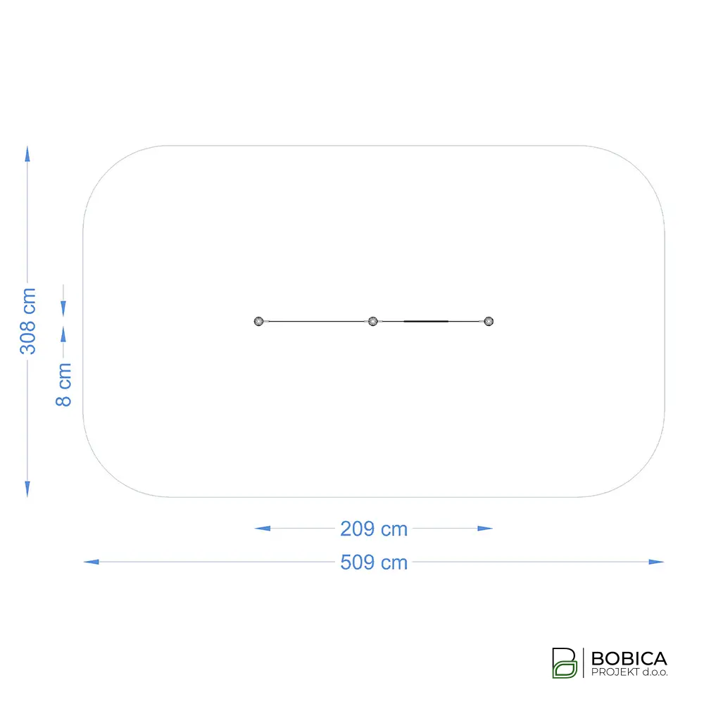 Mreža za nogo-tenis – "Match"