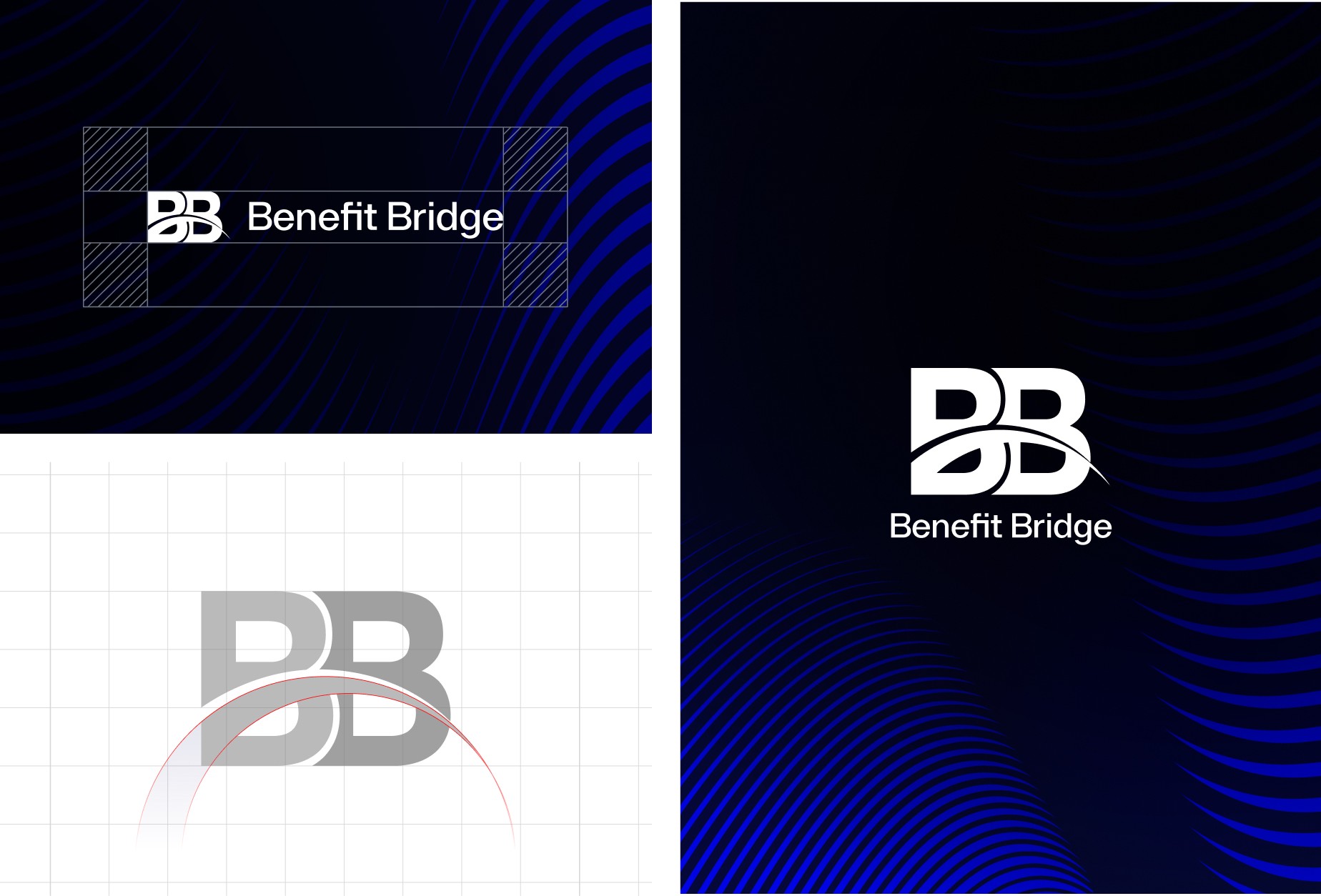 Before and after fintech logo redesign comparison