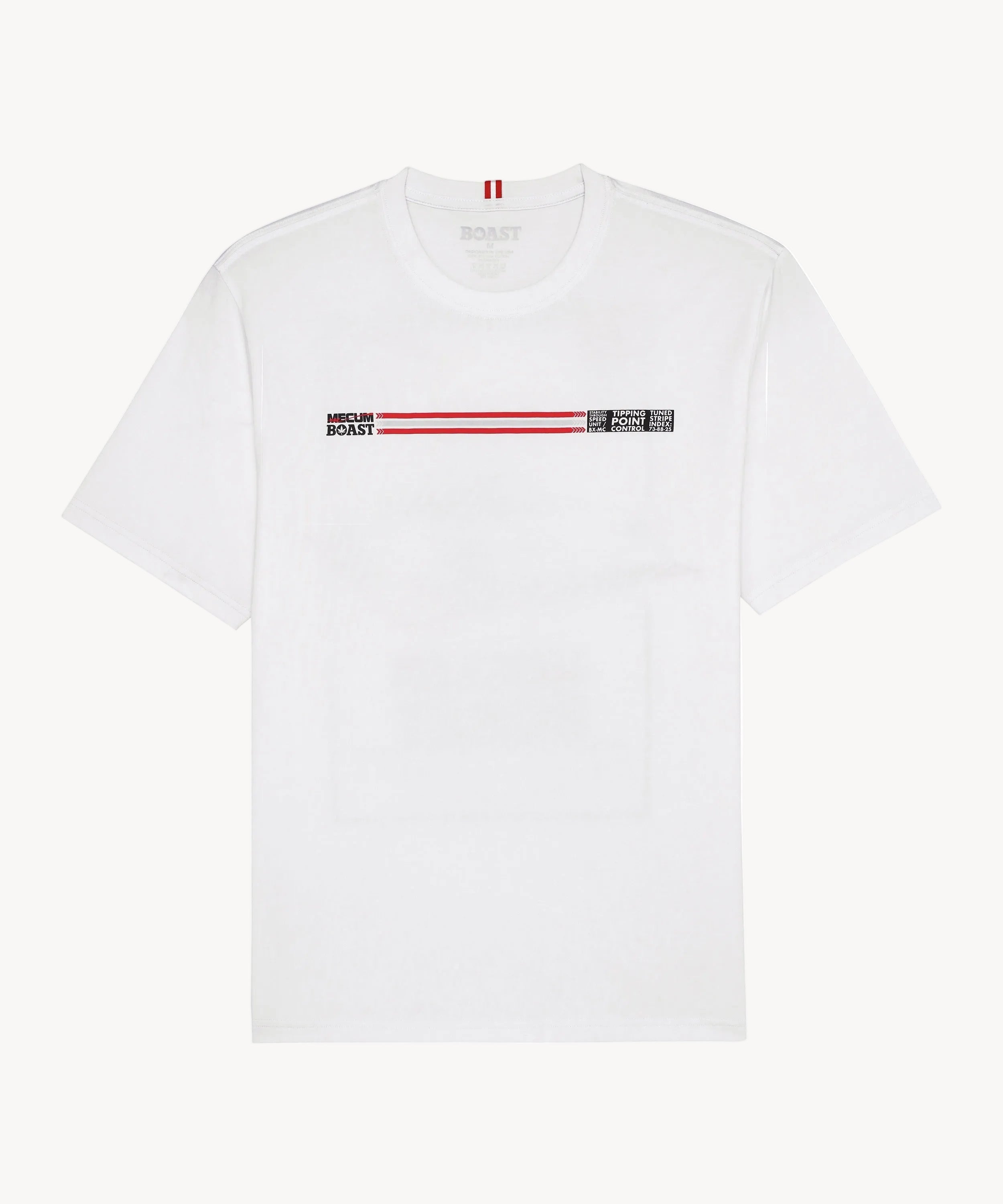 BOAST x MECUM Speedometer Pima Cotton Tee in White