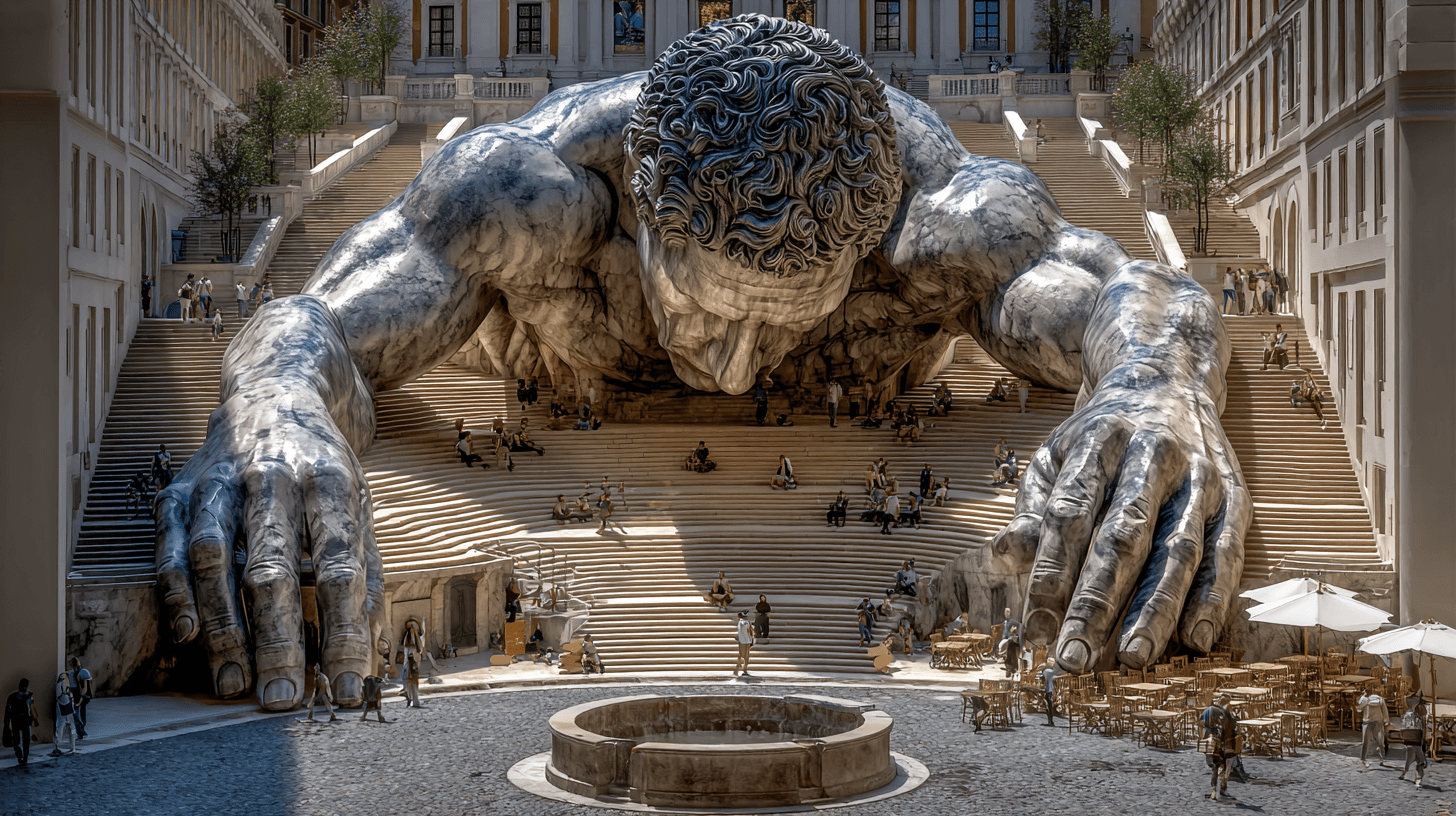 Colossus and Ground, independent installation study, 2026
