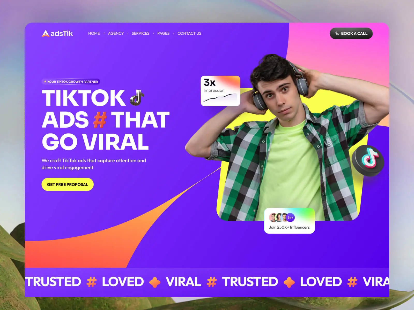 adstik digital ad agency website template