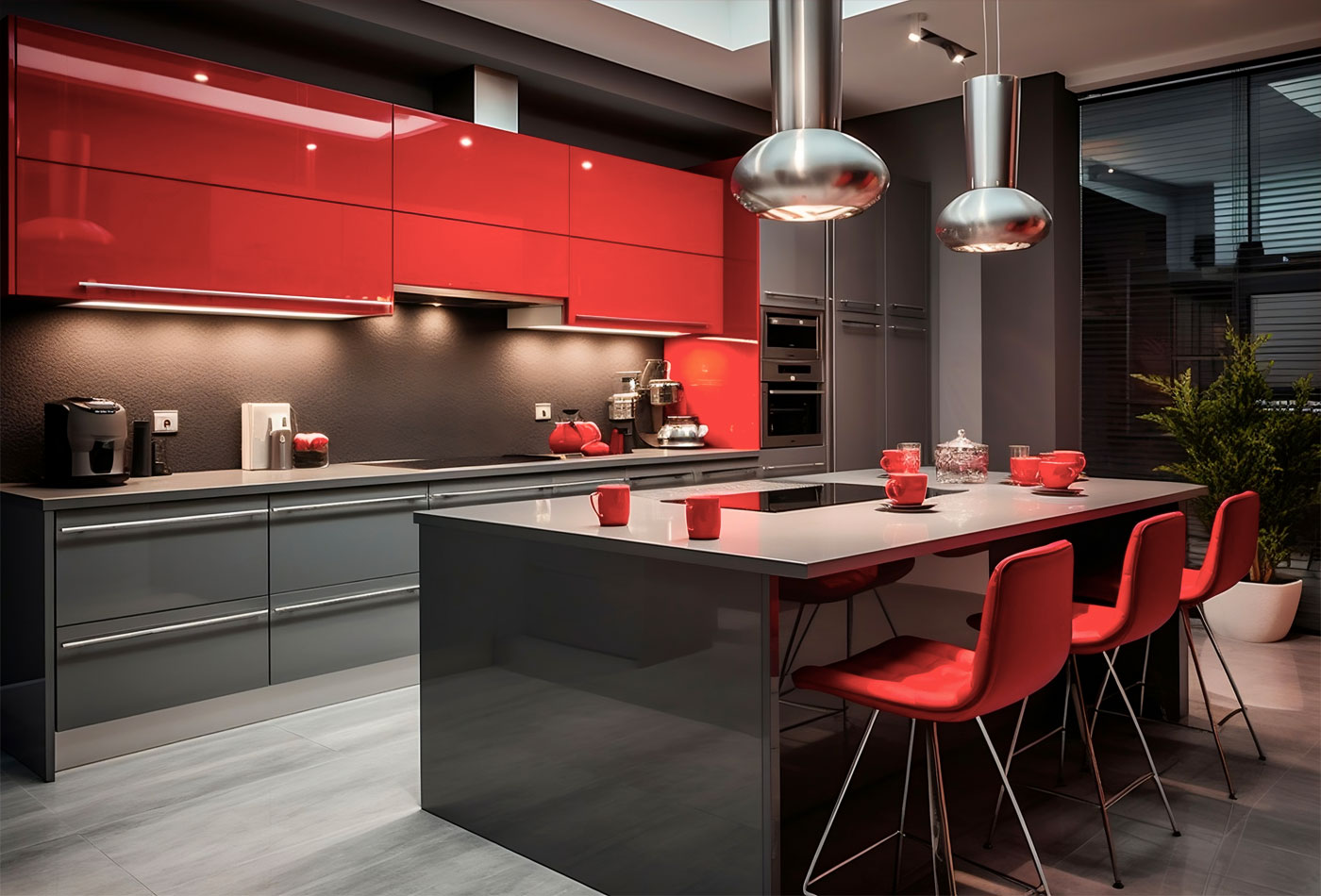 Melamina Alto Brillo Claret Red |  Tablero MDF, 18 MM,