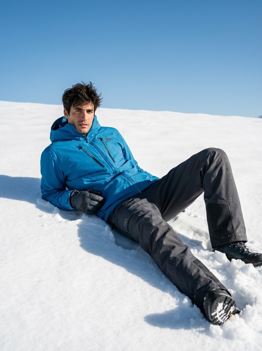  A woman with blonde hair wearing a futuristic silver suit with blue glowing lights