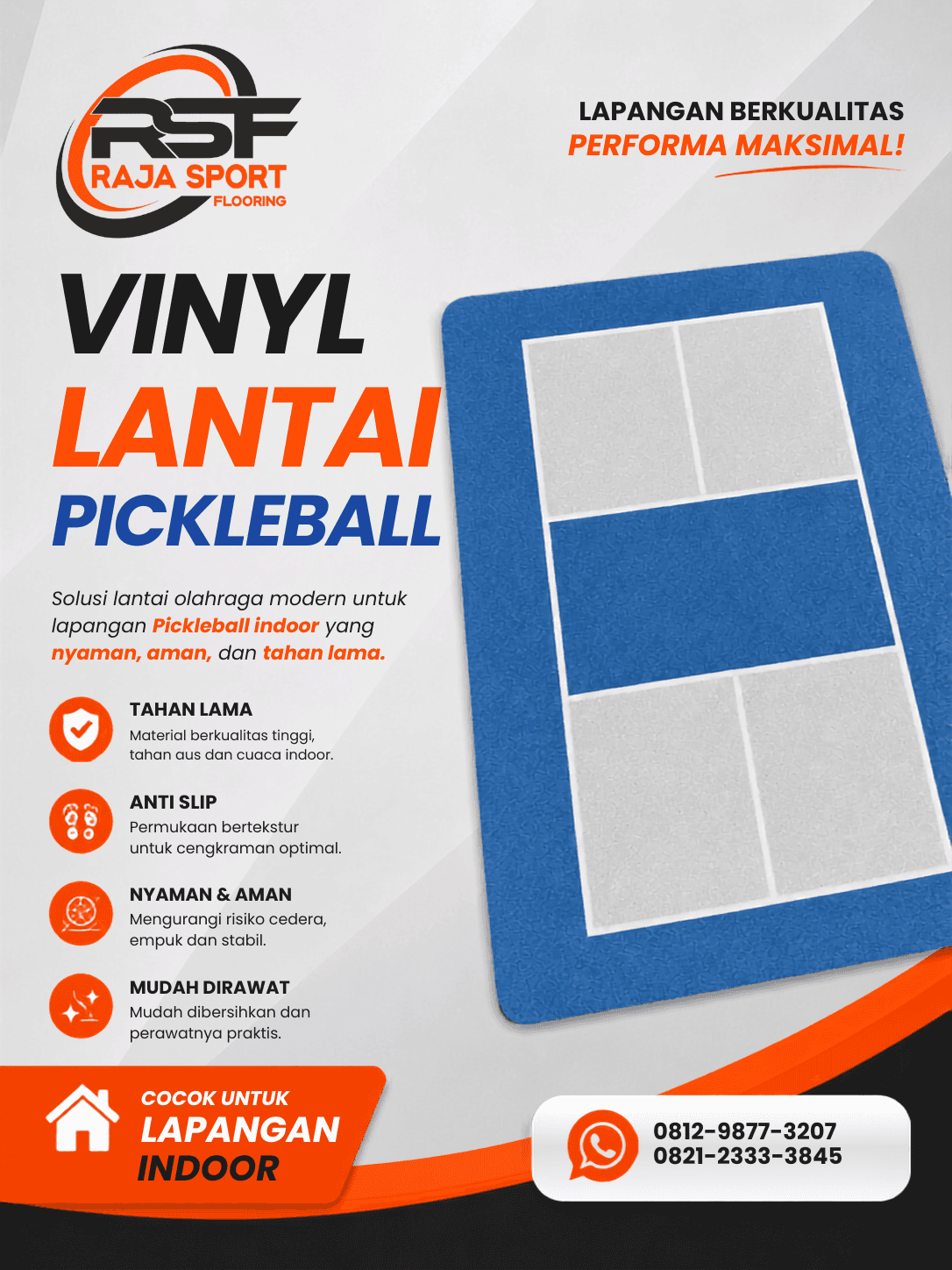 Karpet lapangan Pickleball