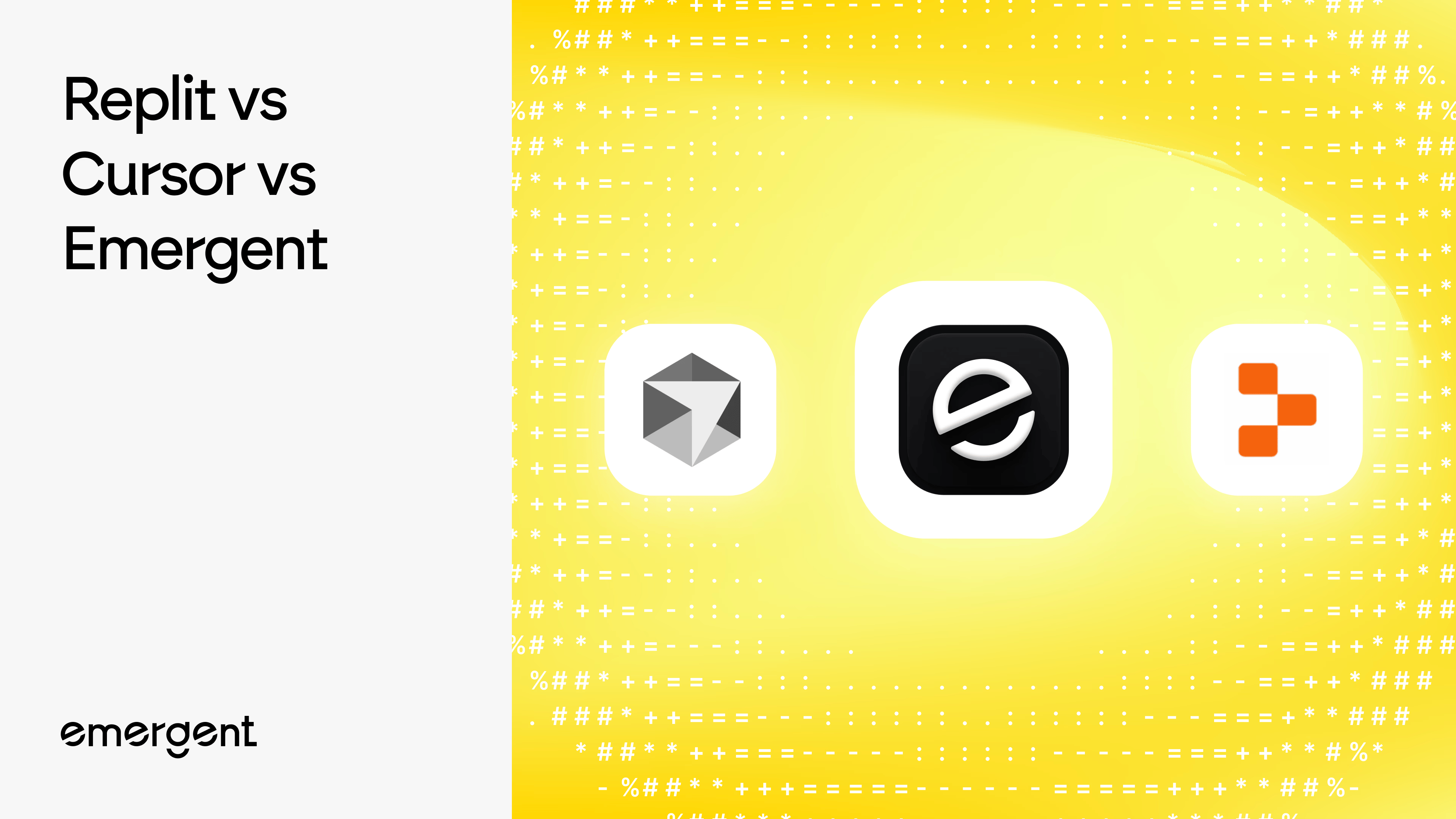 Replit vs Cursor vs Emergent