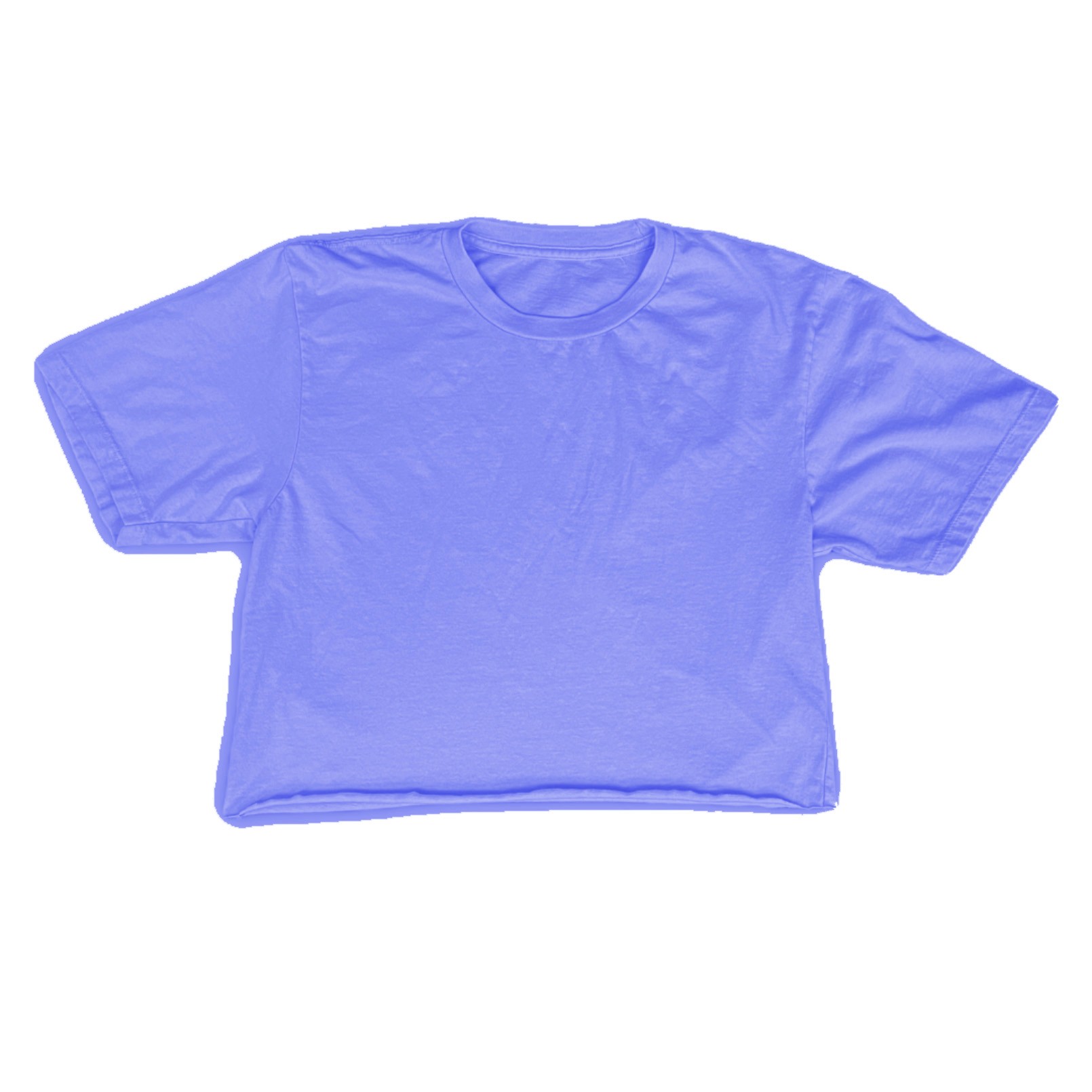 cropped purple t-shirt