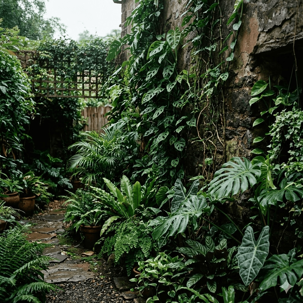 Beautiful landscaped garden with greenery and outdoor design elements.