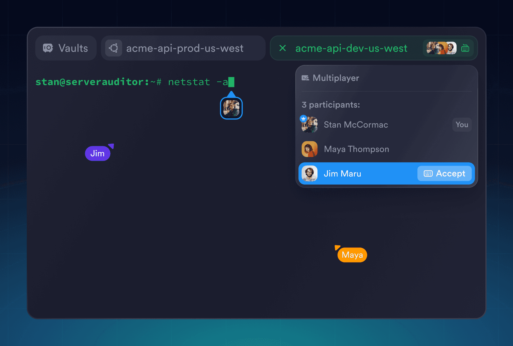 Reail-time collaboration. Multiplayer in Terminal