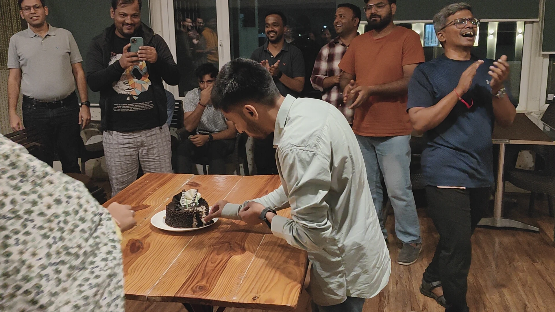 woman dropping a specimen on a test tube