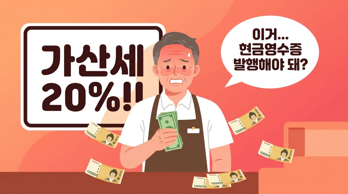 "이거 현금영수증 발행해야 돼?"