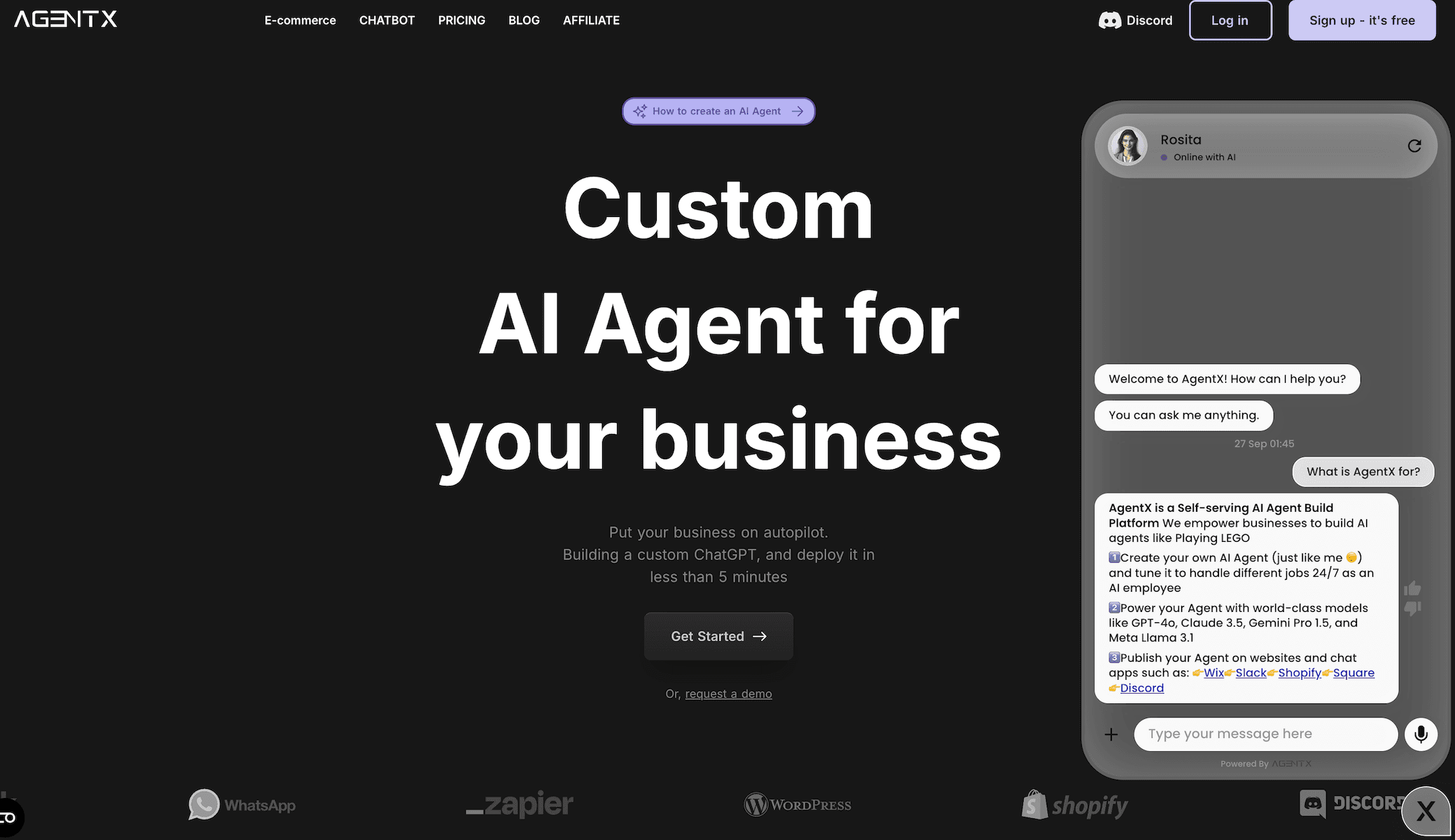 AgentX - best alternative to ChatGPT